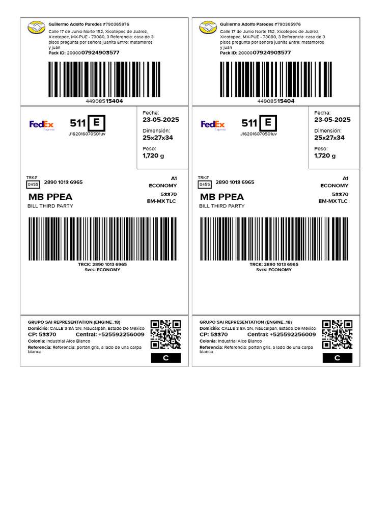 Shipment Labels 250526110209 | PDF