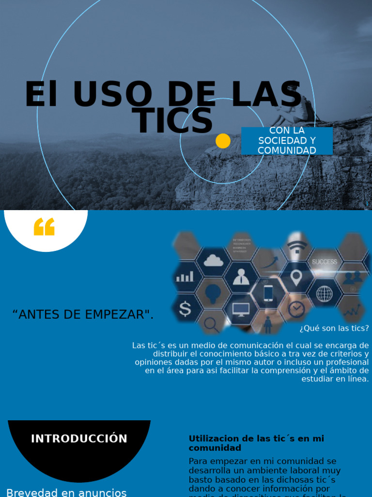 El USO DE LAS Tics | PDF | Tecnología de información y comunicaciones