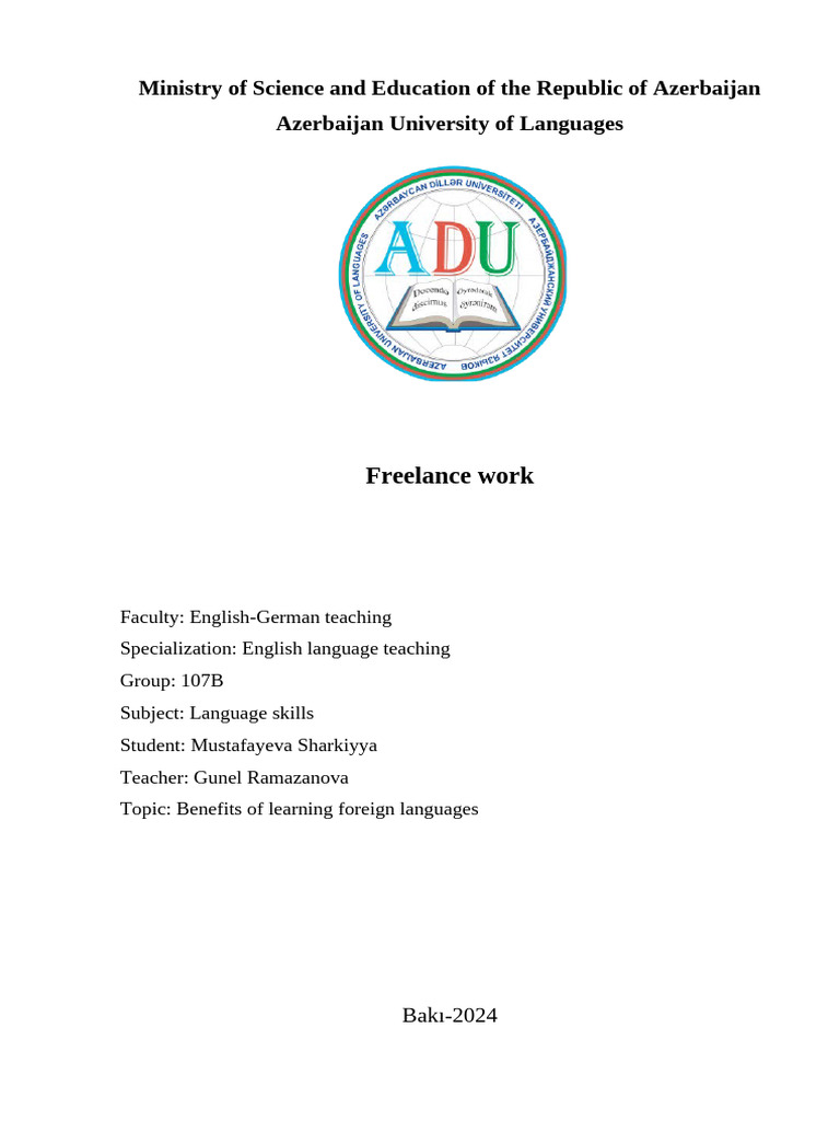 Benefits of Learning Foreign Languages | PDF | Multilingualism | Dementia