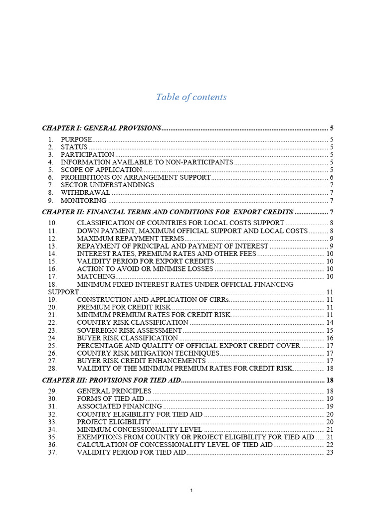 Export Credit Guidelines Overview | PDF | Interest | Credit
