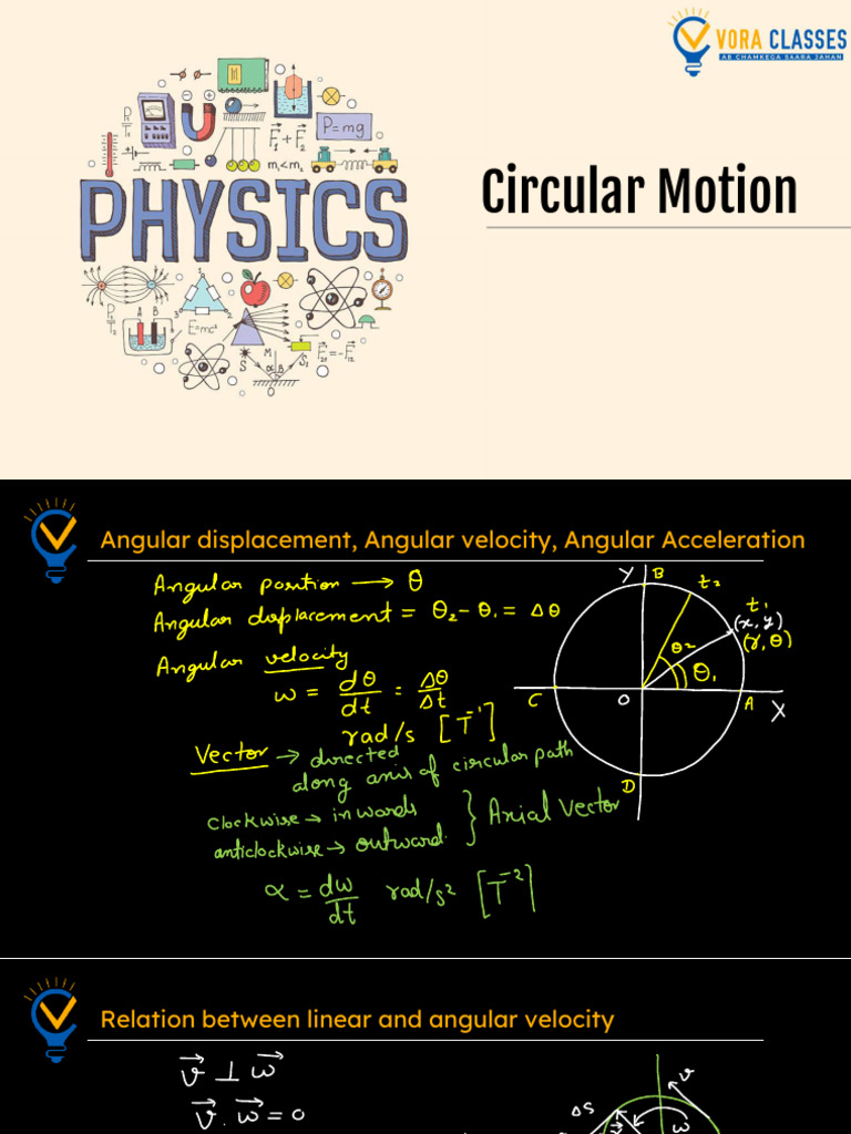 Circular Motion Notes | PDF | Acceleration | Motion (Physics)