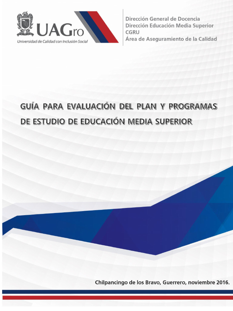 Guía de Evaluación de Planes Educativos | PDF | Plan de estudios ...