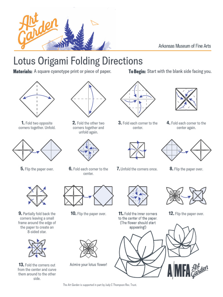 Art Garden - Origami Folding Handout | PDF