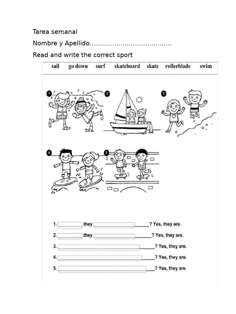 Tarea Semanal 5to B | PDF