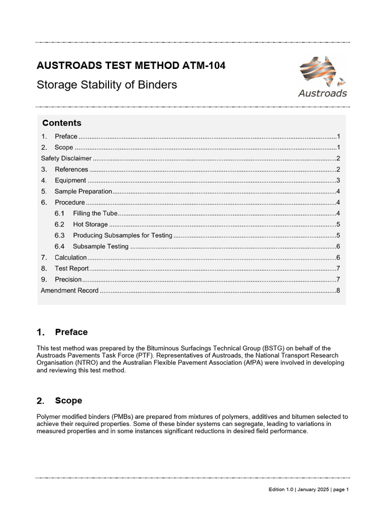 Storage Stability Testing for Binders | PDF | Refrigerator | Materials