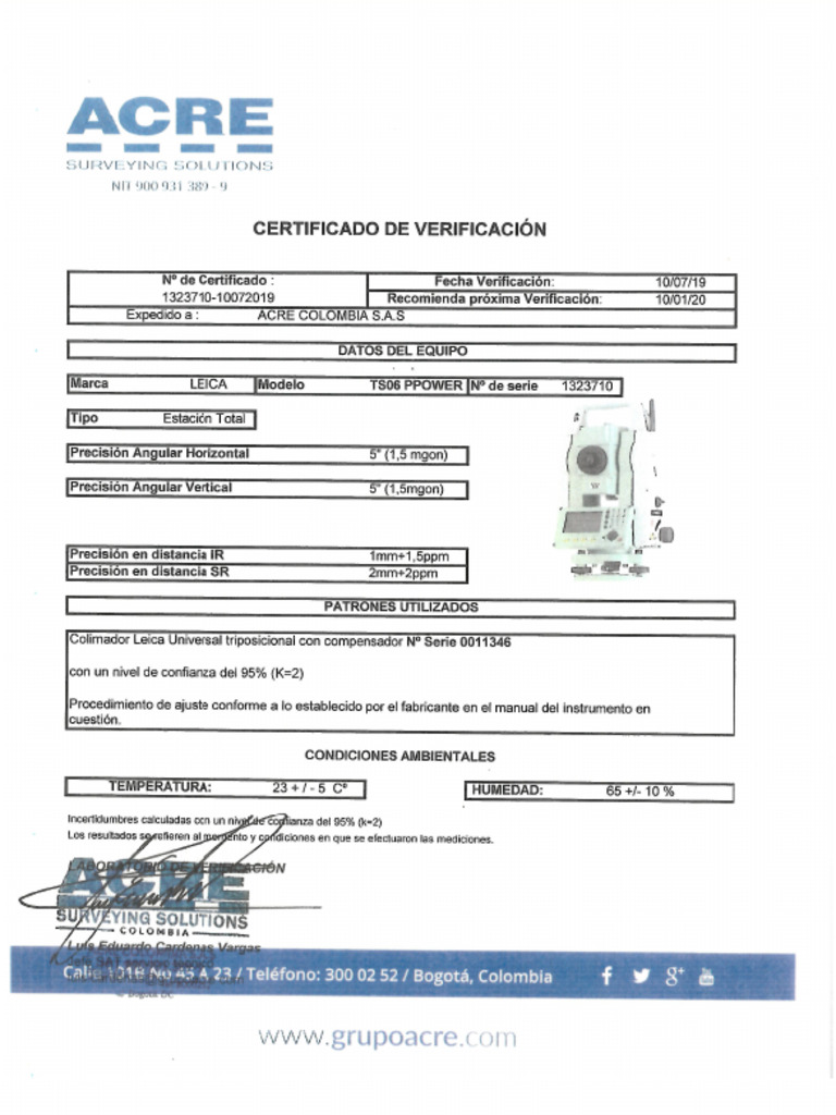 Calibracion 1323710 | PDF
