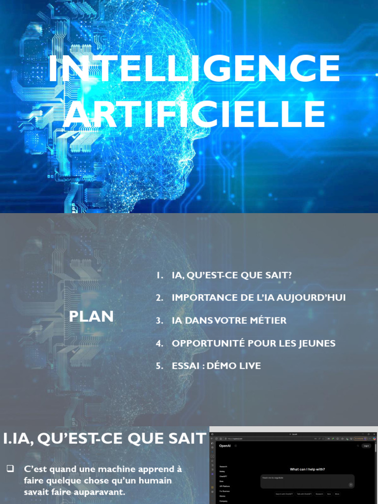 L'IA : Opportunités et Applications | PDF | Intelligence artificielle ...