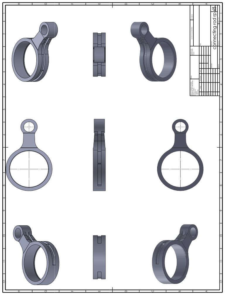 Connecting Rod RP 65 - Sheet1 | PDF
