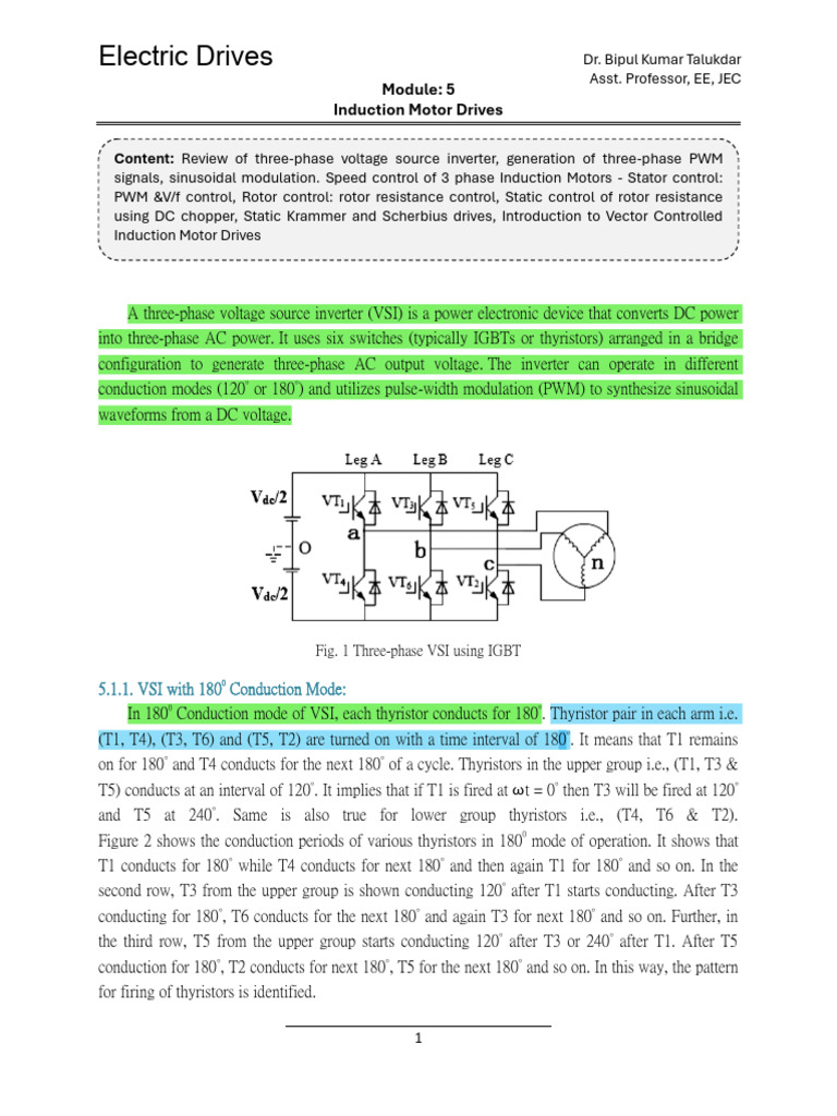 Induction Motor Drives Overview | PDF | Power Inverter | Electric Motor