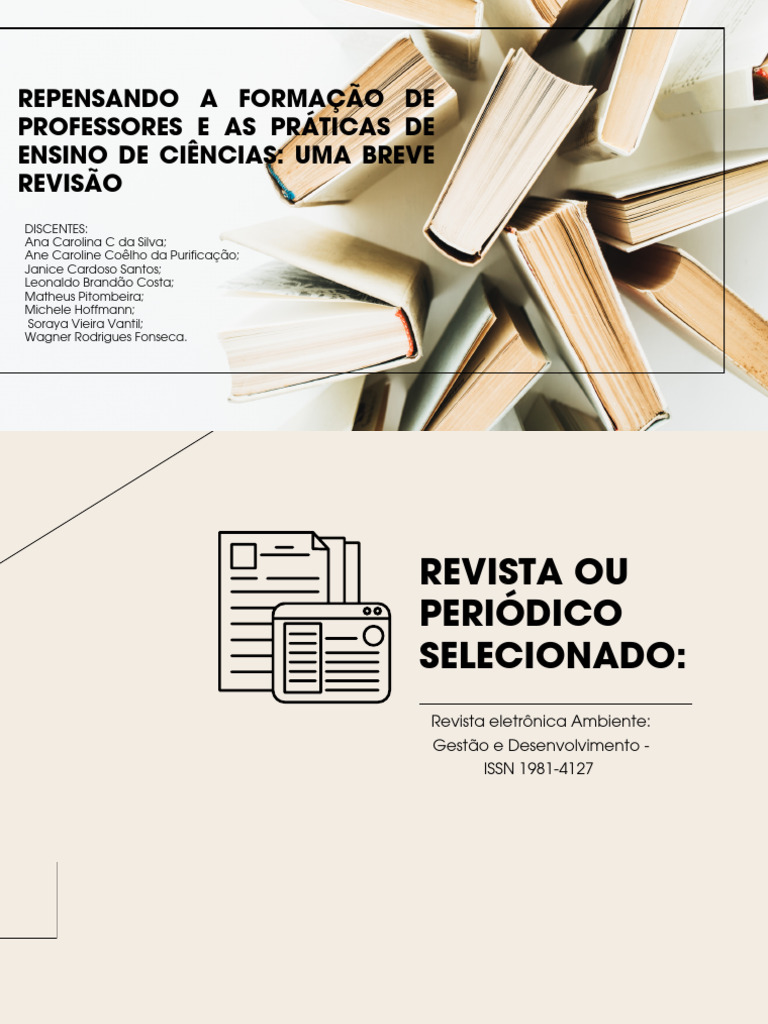 Formação de Professores em Ciências | PDF | Science | Pedagogia