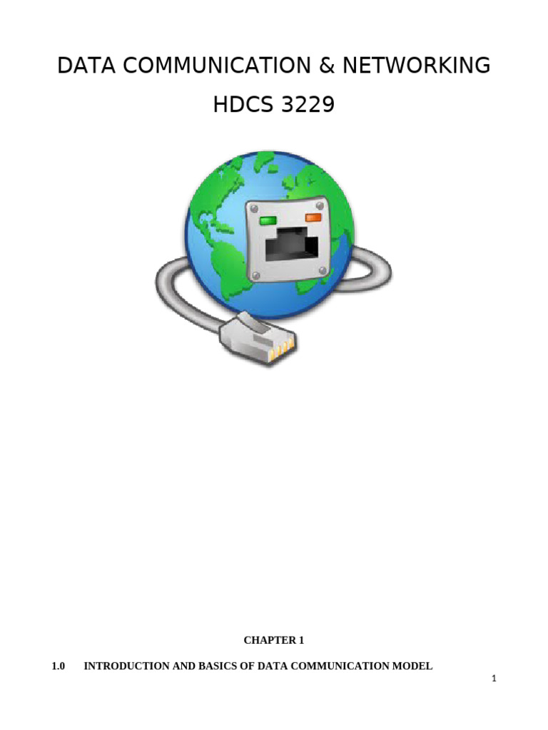 Data Communication Basics Explained | PDF | Computer Network | Coaxial ...