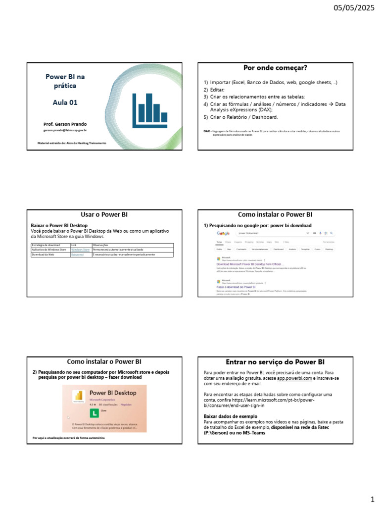 Guia Prático de Power BI para Iniciantes | PDF | Tabela (banco de dados ...