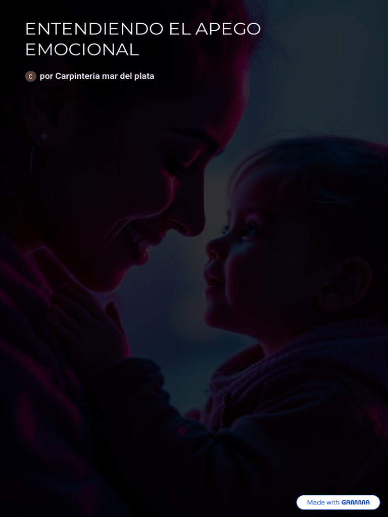 Entendiendo El Apego Emocional | PDF | Teoría de apego | Las emociones