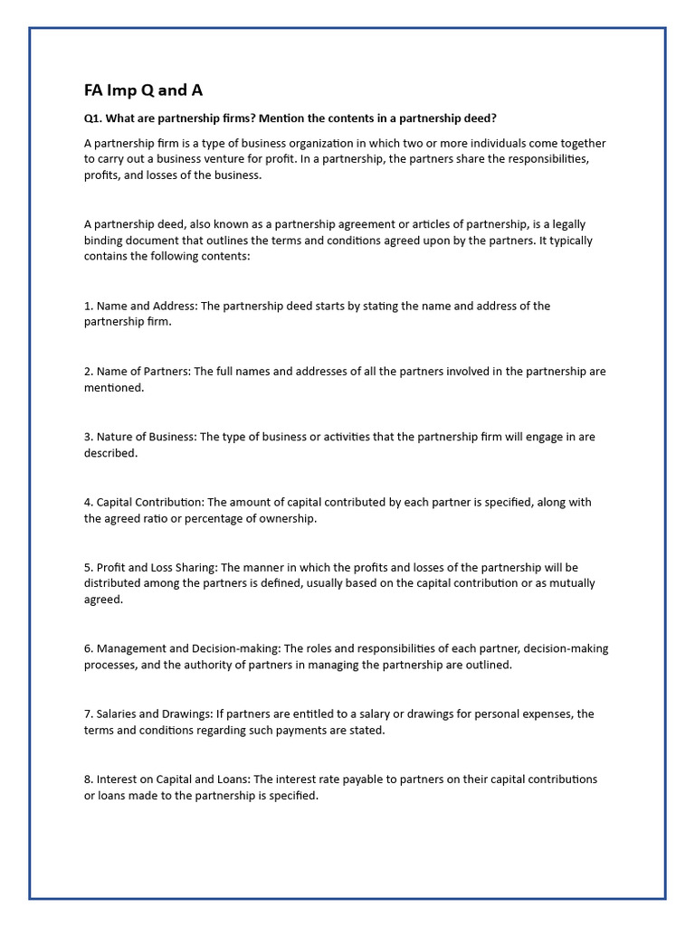 FA Imp Q and A | PDF | Depreciation | Valuation (Finance)