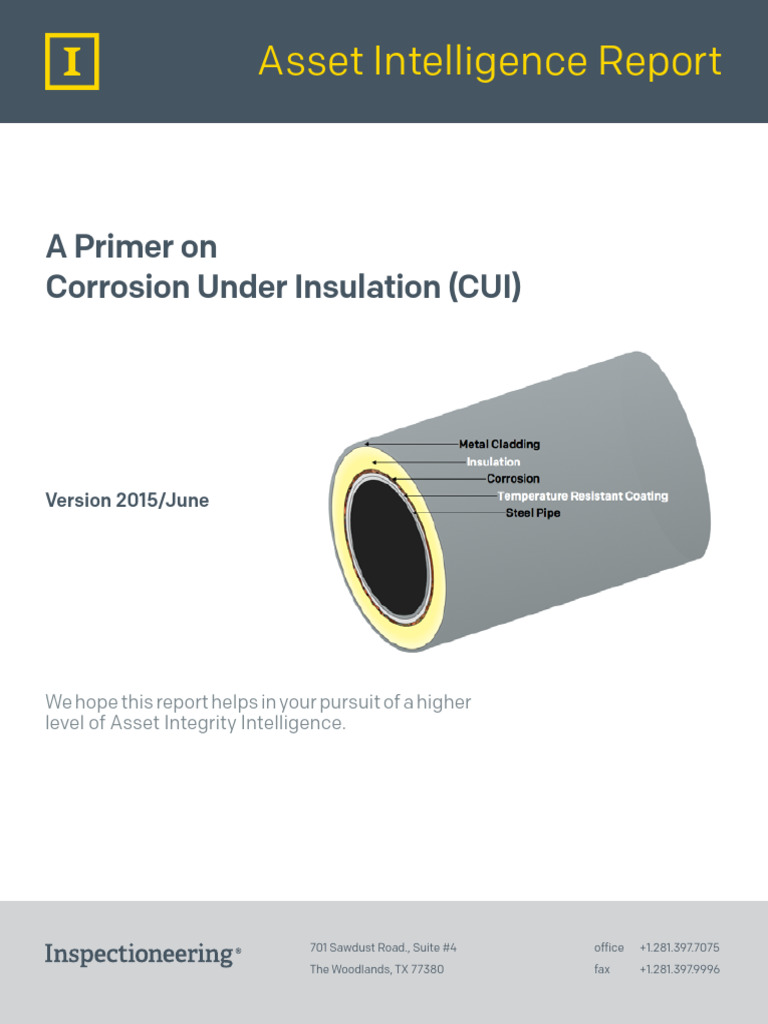 Corrosion Under Insulation Primer | PDF | Corrosion | Nondestructive ...