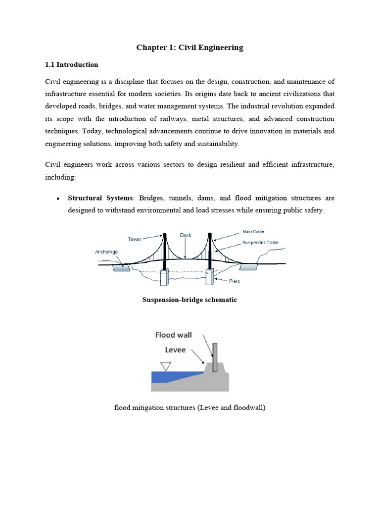 Overview of Civil Engineering Principles | PDF | Civil Engineering ...