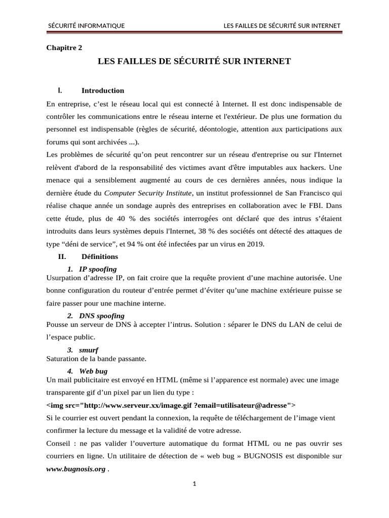 Problèmes de sécurité informatique | PDF | Cryptage | Public-key ...