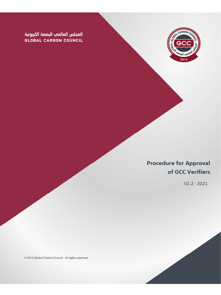 Procedure For Approval of GCC Verifiers v2.2 | PDF | Clean Development ...