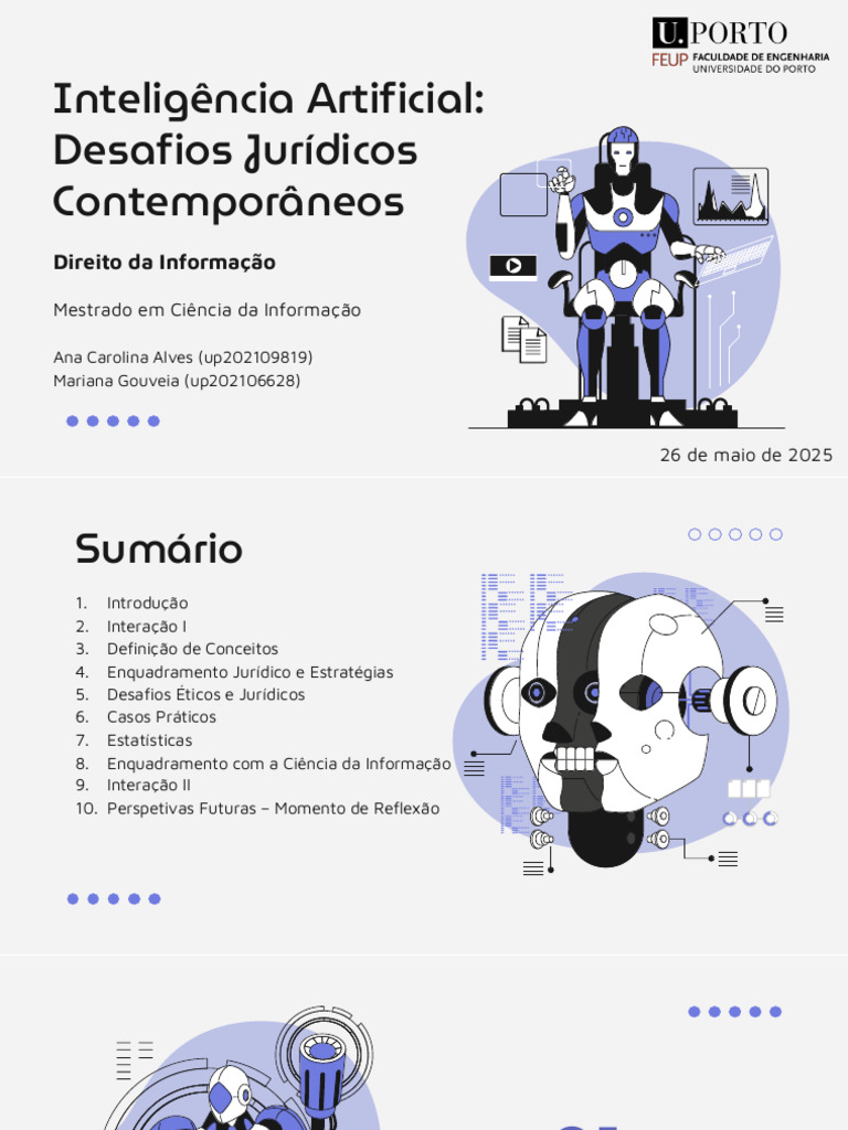 Desafios Jurídicos da Inteligência Artificial | PDF | União Europeia ...