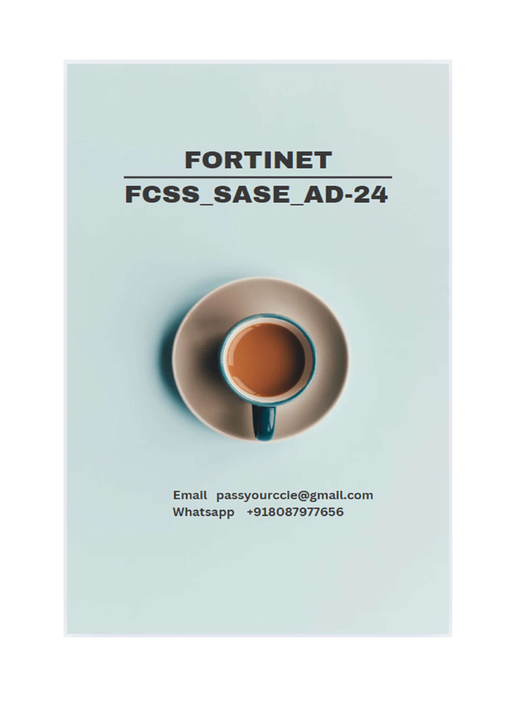 FCSS SASE AD-24 Exam Guide | PDF | Domain Name System | Computer Security