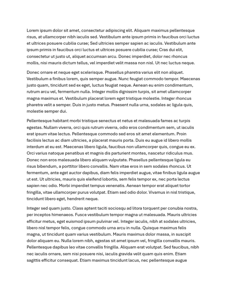 Lorem Ipsum Sample | PDF