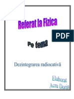 Dezintegrarea Radioactivă