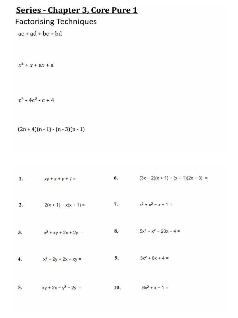 Chapter 3 - Series (CP1) | PDF