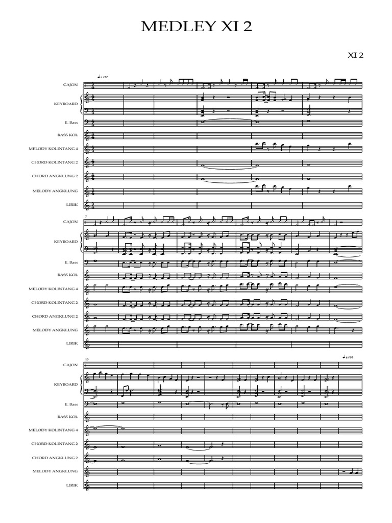 Medley With Lyric | PDF
