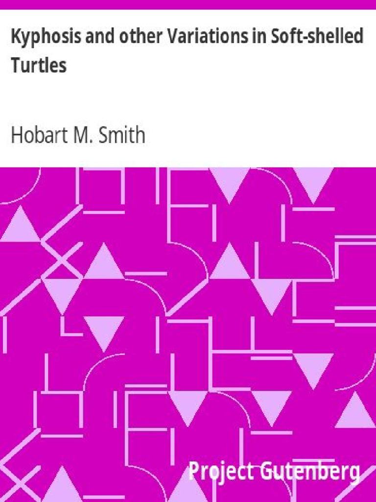 Kyphosis and Other Variations in Soft Shelled Turtles | PDF | Project ...