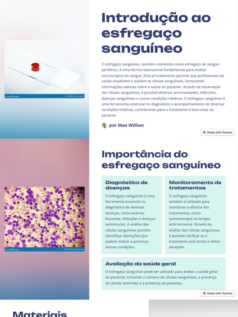 Guia Prático do Esfregaço Sanguíneo | PDF | Sangue | Biologia