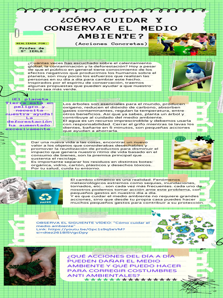 Acciones diarias para cuidar el planeta | PDF | Entorno natural | Residuos