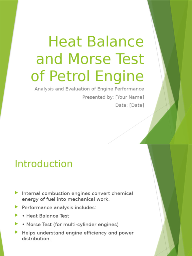 Engine Heat and Power Balance Tests | PDF