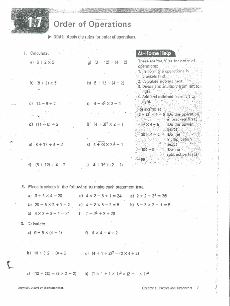 BEDMAS Practice Problems and Examples | PDF | Mathematics