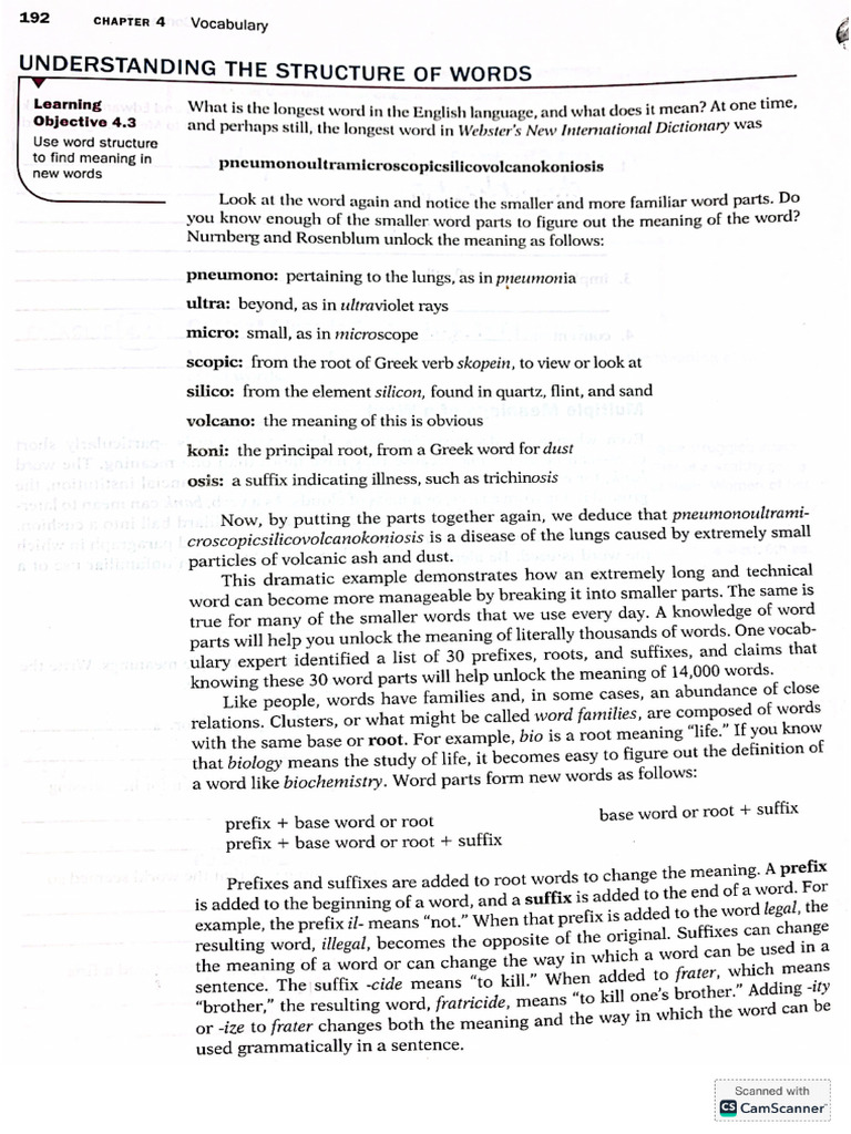 Understanding The Structure of Words and | PDF