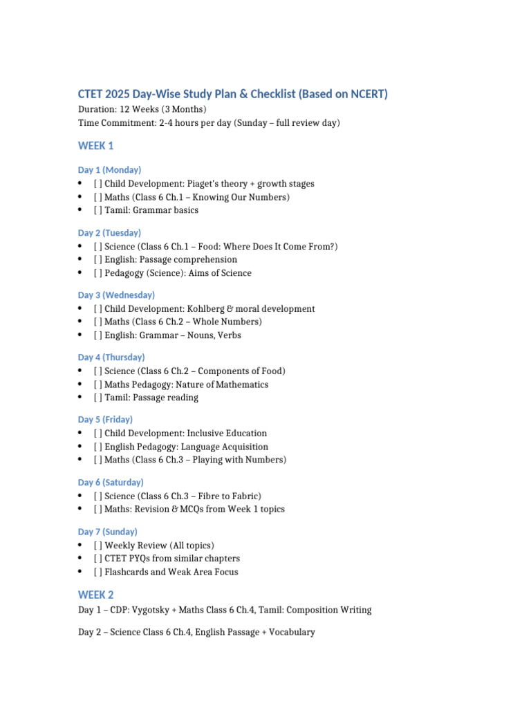 CTE_2025_Study_Plan | PDF