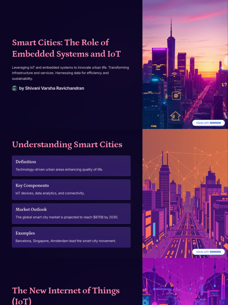 Embedded Systems in Smart Cities | PDF | Internet Of Things | Computing