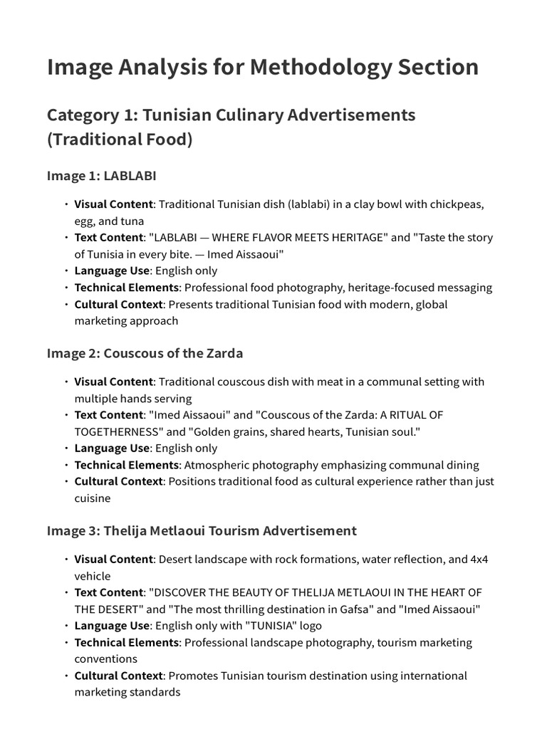 Image Analysis For Methodology Section | PDF | Foods