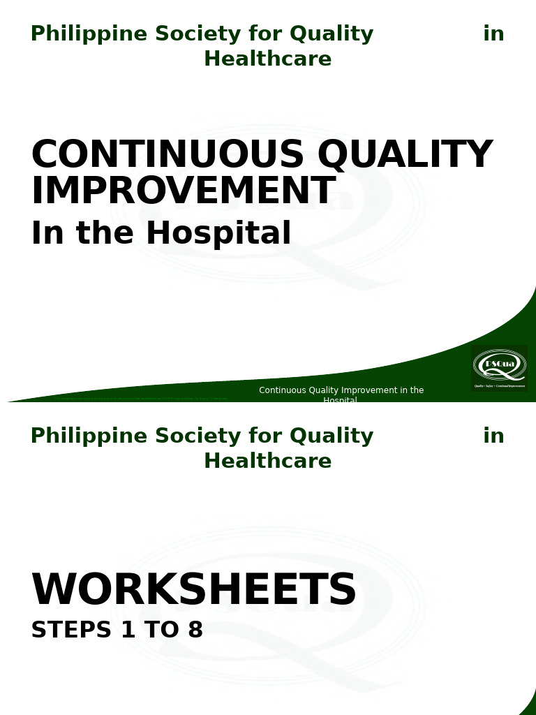 Hospital Quality Improvement Workshop | PDF | Patient | Health Care