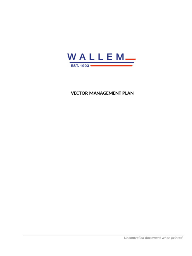 Vector Management Plan - Revised | PDF | Food Safety | Foodborne Illness