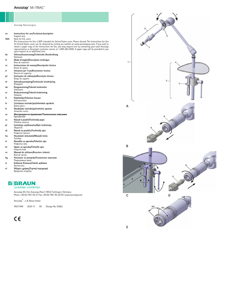 Aesculap Brazo FF168R | PDF | Esterilización (Microbiología) | Corrosión