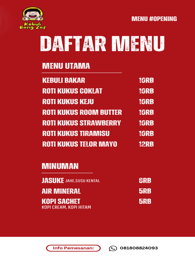 Menu Table Update | PDF