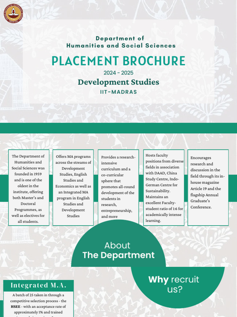 IIT Madras Development Studies Placement Guide | PDF | Economics ...
