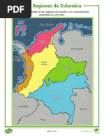 Mapa de Colombia Con Las Regiones | PDF