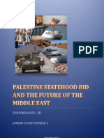 Palestine Statehood Bid and The Future of The Middle East