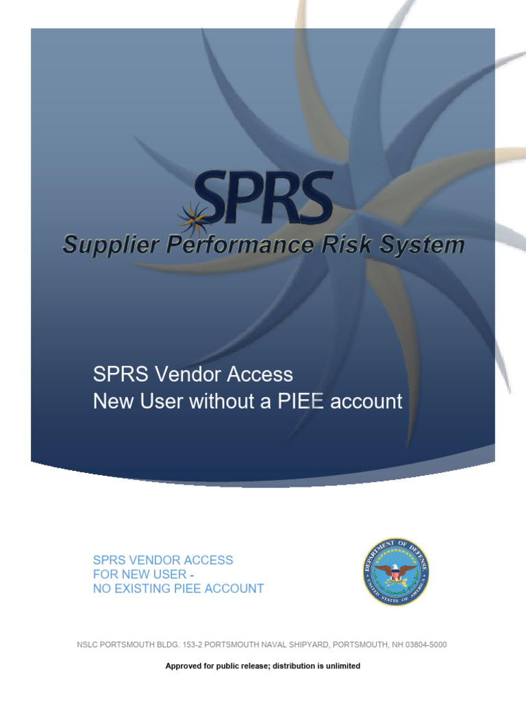 SPRS Vendor Access Guide for New Users | PDF | Computing | Computer ...