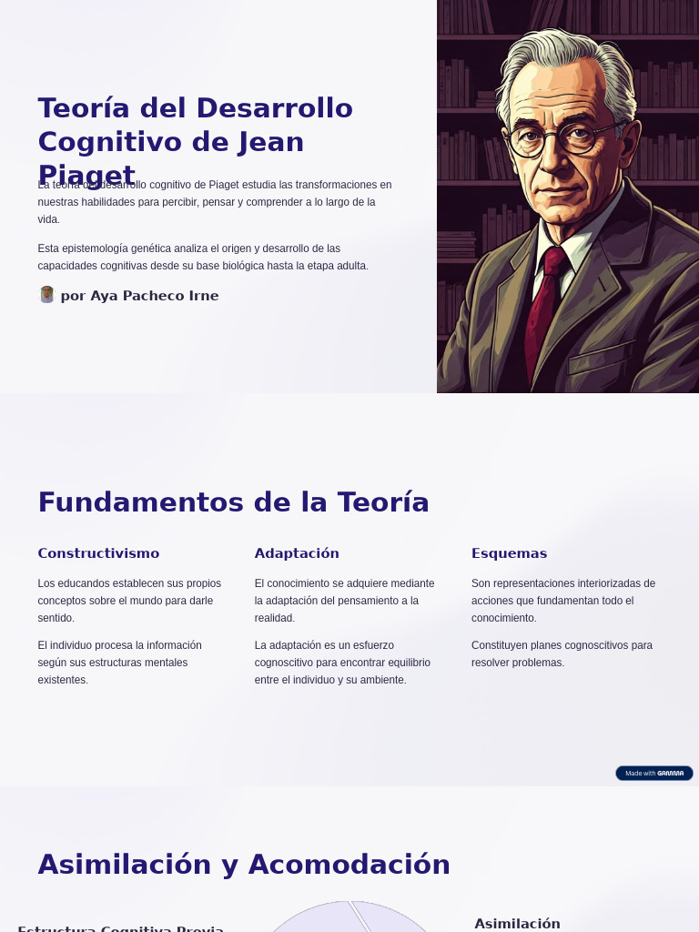 Teoria Del Desarrollo Cognitivo de Jean Piaget | PDF | Desarrollo ...