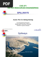 CVE471 Lecture Notes 4 - Spillways