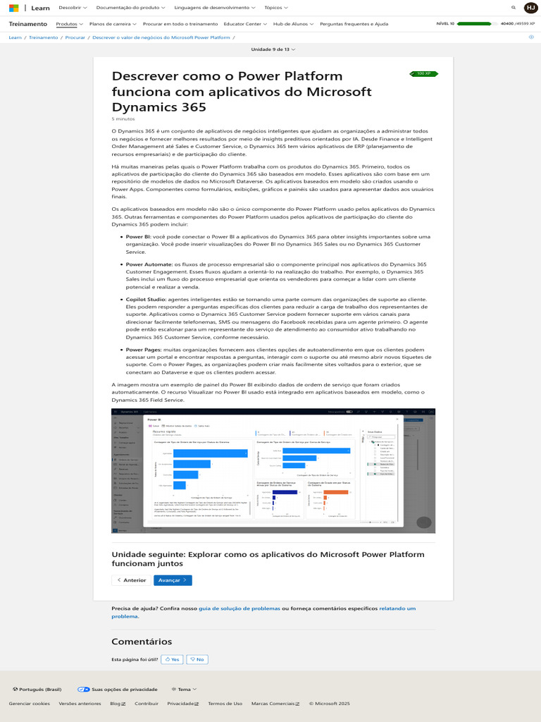 Descrever Como o Power Platform Funciona Com Aplicativos Do Microsoft ...