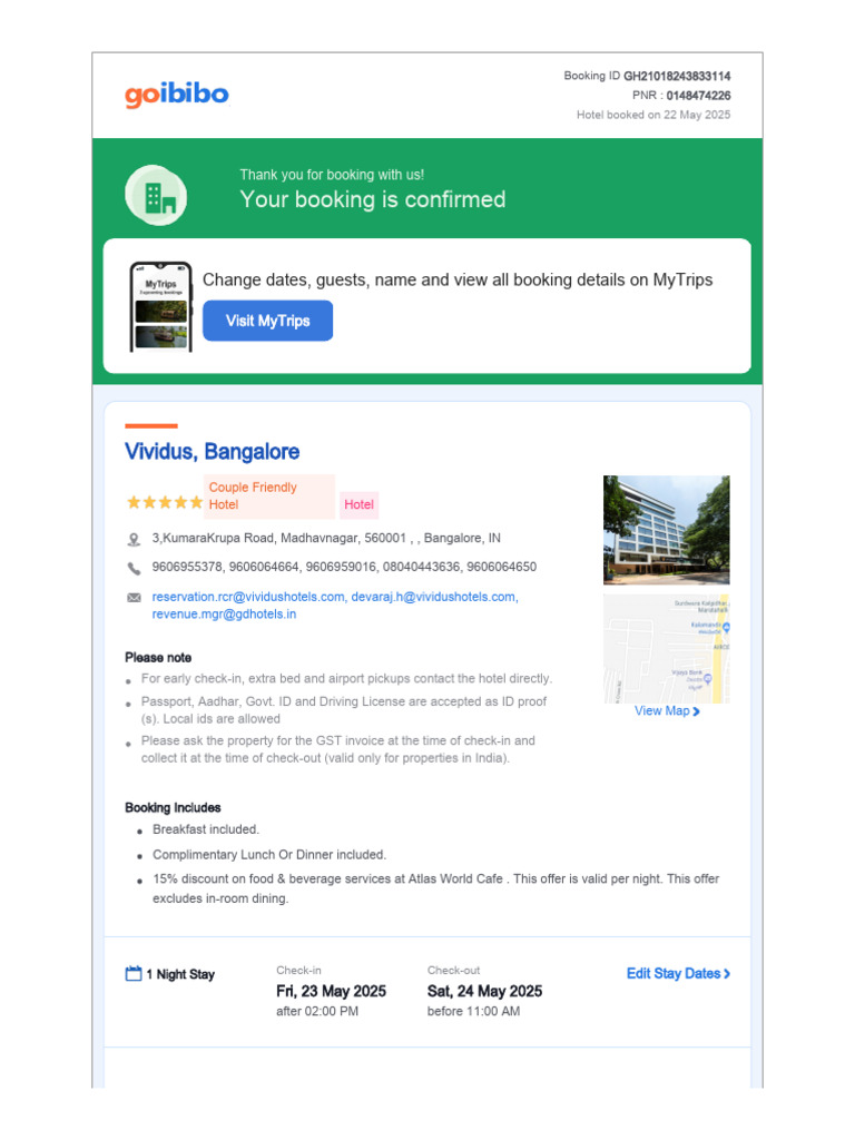 GH21018243833114 Voucher | PDF | Hotel | Fee