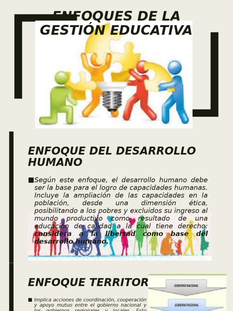 Enfoques Clave en Gestión Educativa | PDF